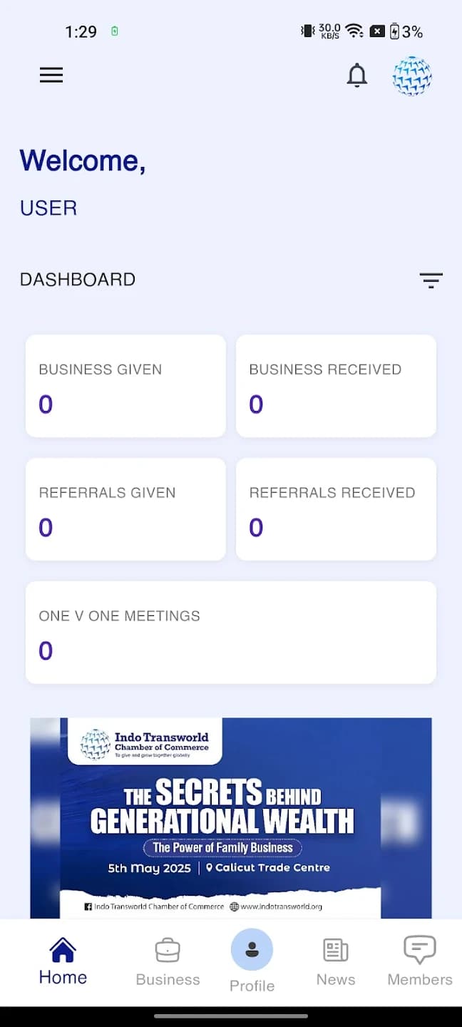 ITCC Connect mobile app screen 4